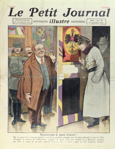 The possible return of the German crown prince, William Hohenzollern (1885-1951) to Germany, from Le Petit Journal, 25th November 1923 by French School