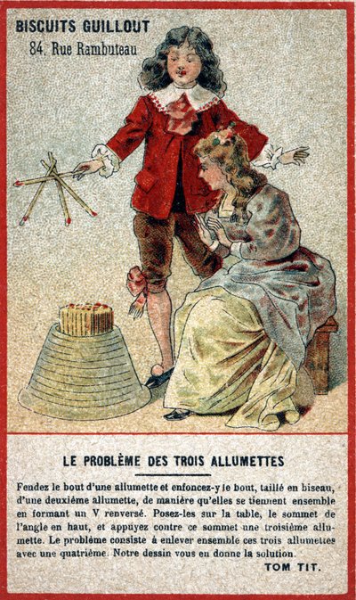 The problem of three matches: children