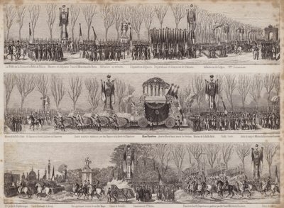 The Procession for the Reburial of Napoleon, Paris, 1840 by French School