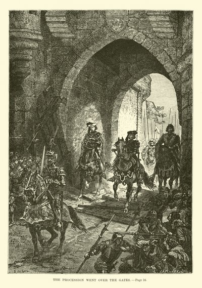 The Procession Went Over the Gates by French School