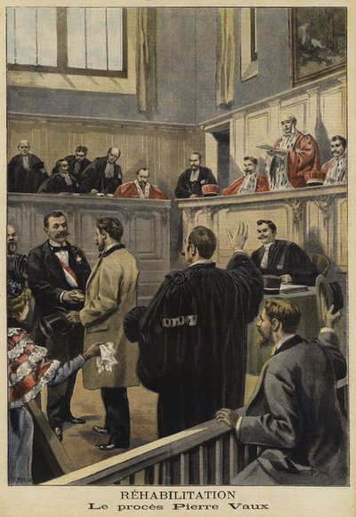 The Rehabilitation of Pierre Vaux, France, 1897 by French School