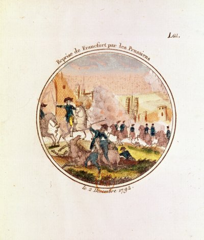 The retaking of Frankfurt by the Prussians, 2nd December 1792 by French School