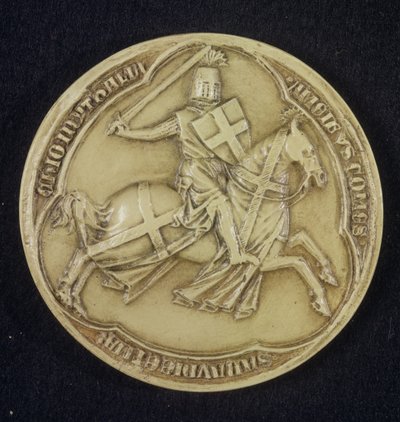 The seal of Amadeo V (c.1252-1323) Count of Savoy, 1303 by French School