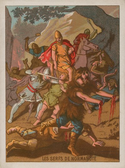 The serfs of Normandy with their hands cut off by French School