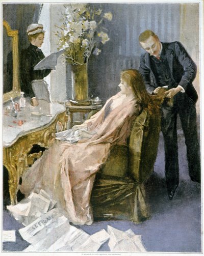 The Session of the Hairdresser at Home by French School