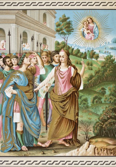 The sibyl of Tiburtis announcing to Augustus the coming of Jesus Christ, from 
