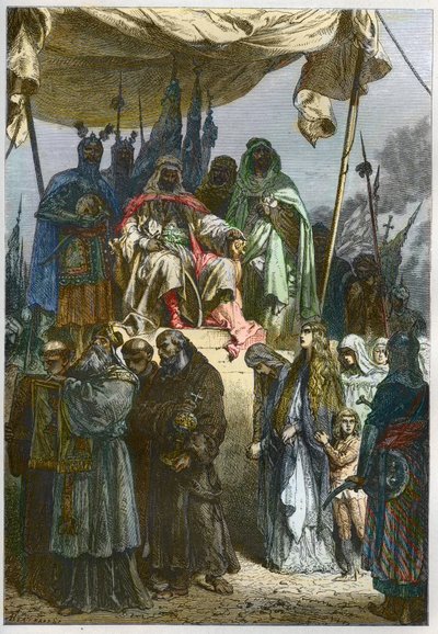 The Siege of Jerusalem in 1187 by Saladin by French School