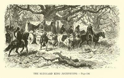 The Sluggard King Journeying by French School