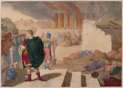 The Taking of Jerusalem by Titus by French School