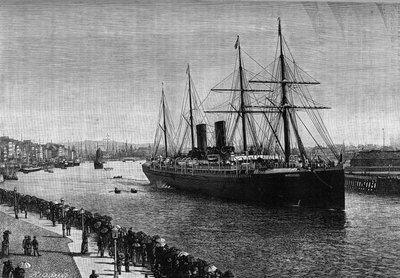 The transatlantic liner 