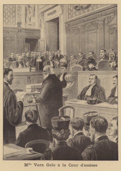 The trial of Vera Gelo by French School