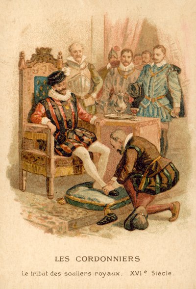 The Tribute of the Royal Shoes by French School