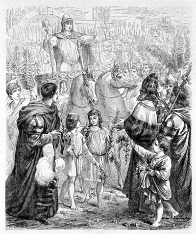 The triumph of Constantine (Roman emperor) - in 