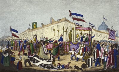 The Vestiges of Superstition are Hauled to the Convention by French School