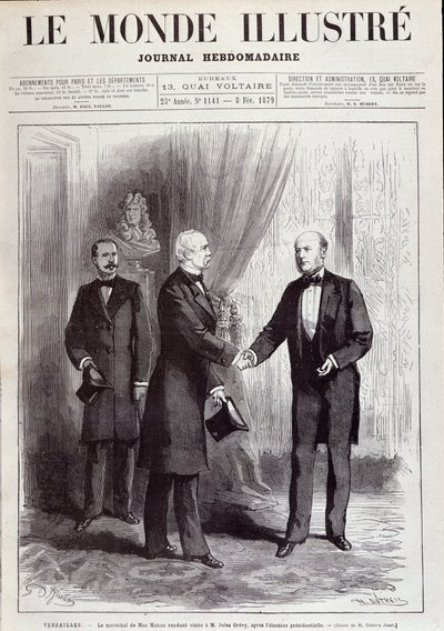 The Visit of Marshal Patrice of Mac Mahon to President Jules Grevy. In 