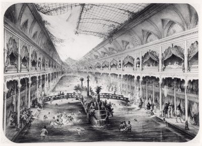 The water gymnasium of the Champs-Elysees at Paris, 1847 by French School