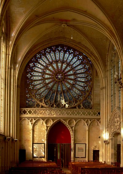The West Rose Window (rose window - internal) by French School