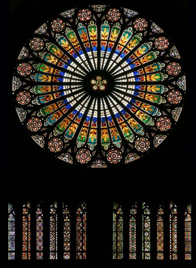 The west rose window by French School