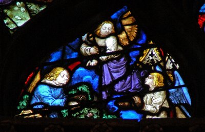 The West Rose Window Depicting a Scene from the Book of Revelation: Gathering of the Grapes with the Sickle by French School