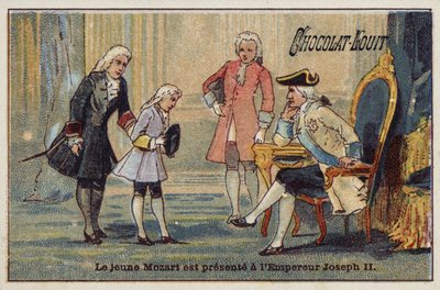 The young Mozart is presented to the Emperor Joseph II by French School