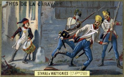 The young drummer Sthrau fell heroically during the Battle of Wattignies on October 16 by French School