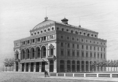 Theatre Lyrique, now the Theatre de la Ville, Place du Chatelet, Paris by French School