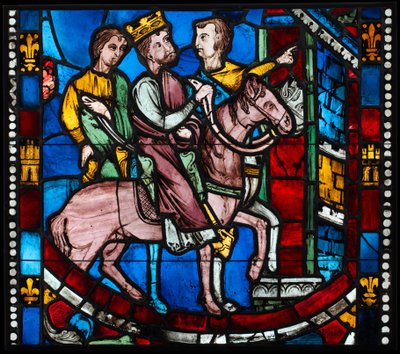 Theodosius Arrives at Ephesus, from a Scene from the Legend of the Seven Sleepers of Ephesus, c. 1200-10 by French School