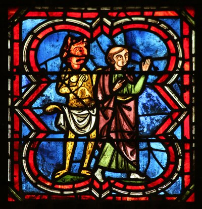 Theophilus Regrets His Actions - the Demon Alarmed at What He Might Do Next by French School