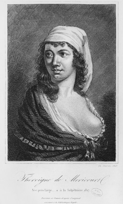 Theroigne de Mericourt, engraved by Charles Devrits, 1845 by French School