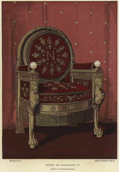 Throne of the Emperor Napoleon I by French School