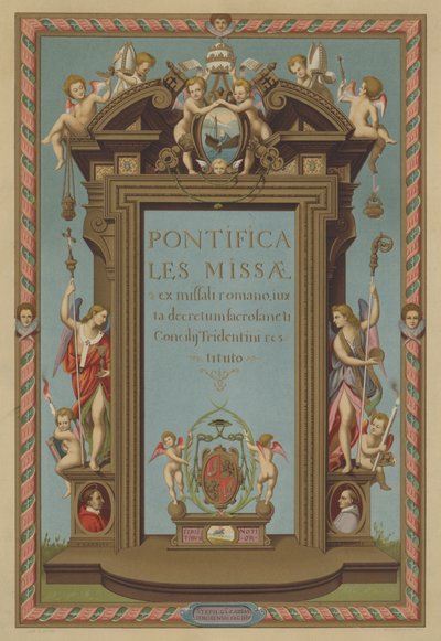 Title Page of Missal Pontifical by French School