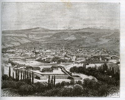 Tlemcen in Algeria in the 19th century - engraving in “La France illustree: geographie, histoire, administration statistique” by V.A. Malt-Brown. 1884 by French School