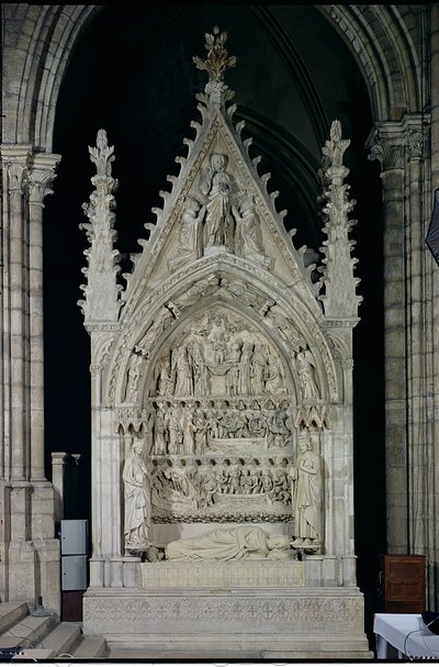 Tomb of Dagobert I, restored by Adolphe Victore Geoffrey-Dechaume by French School