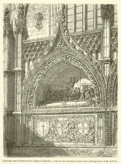 Tomb inside the church of Batalha by French School