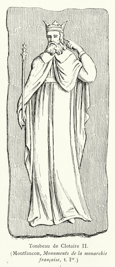 Tomb of Clotaire II by French School