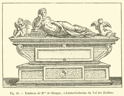 Tomb of Mme de Birague, at Sainte-Catherine du Val des Ecoliers by French School