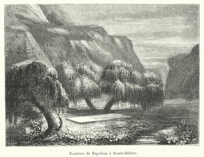 Tomb of Napoleon at Saint Helena (engraving) by French School
