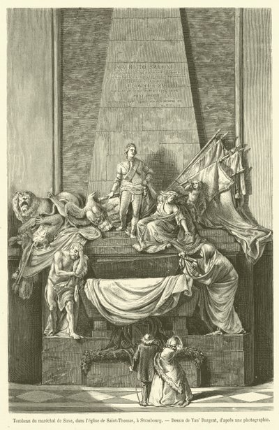 Tomb of Marshal de Saxe, in the Church of Saint-Thomas, in Strasbourg by French School
