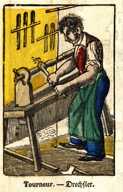 Tourneur - Series on crafts by French School