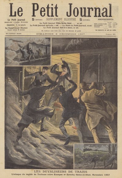 Train robbers by French School