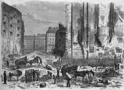 Transformations of Paris under the Second Empire, Paris Haussmannian; discovery of an ossuary during the piercing of Rue de Maubeuge by French School