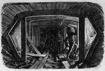 Transformations of Paris under the Second Empire, Haussmann Paris: Construction of the Sewer Collector by French School
