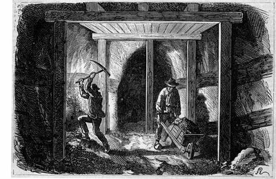 Transformations of Paris under the Second Empire, Haussmann Paris. Construction of the Sewer Collector by French School