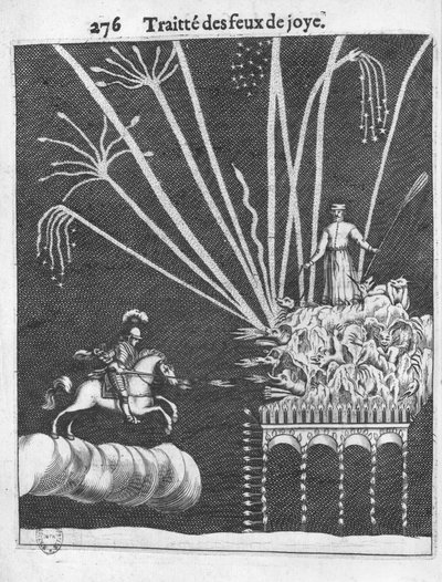 Treatise of Bonfires, illustration from Pratique de la Guerre by Francois Malthus, Paris, 1656 by French School
