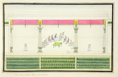 Treaty of the Nawab with the British at Benares in 1765 at which Gentil was Present from The Gentil Album, Published in 1774 by French School