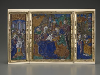 Triptych: Circumcision, Epiphany, Nativity, about 1490 by French School