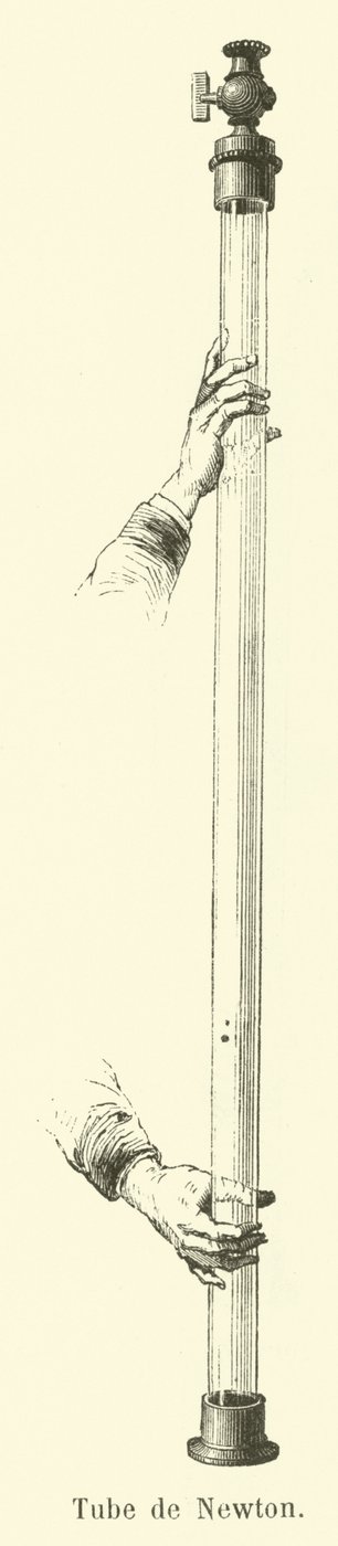 Tube of Isaac Newton by French School