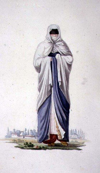 Turkish Woman from Smirna, Ottoman period, third quarter of 18th century by French School