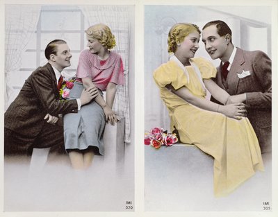 Two Happy Couples, early twentieth century by French School
