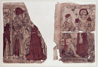 Two Scenes of the Martyrdom of St. Regina (d.c.286) by French School